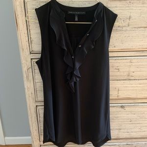 WHBM black sleeveless top